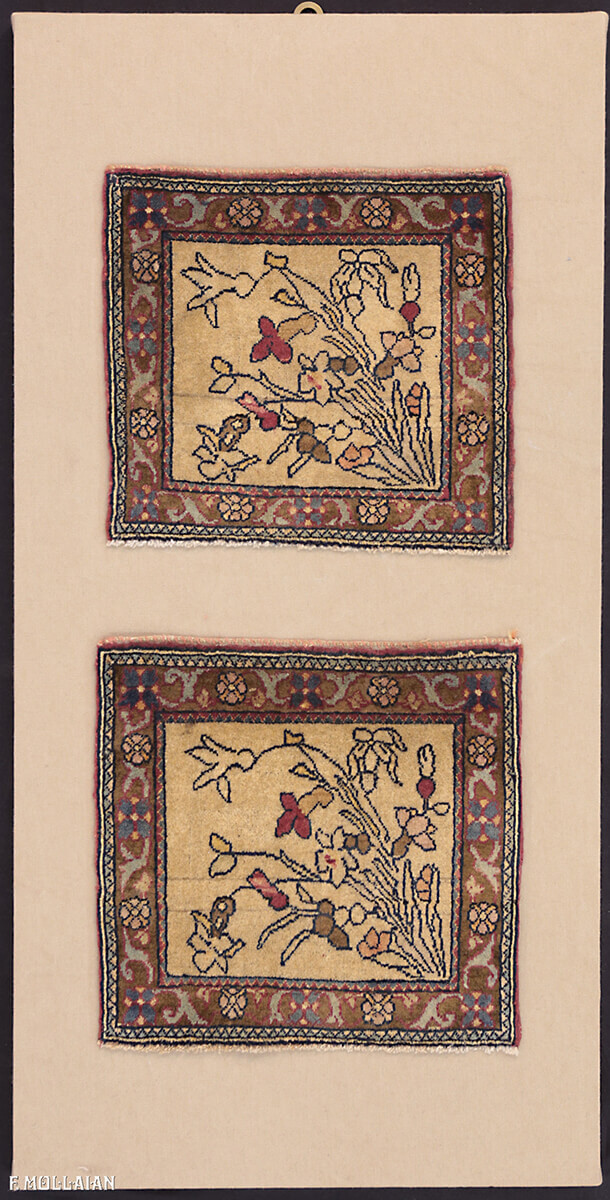 Par de Tapetes Antigos Isfahan n°:38442365